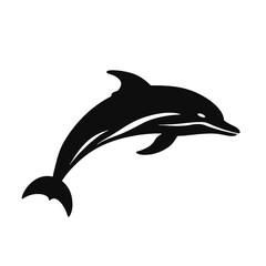 dolphin logo icon , Silhouette 
