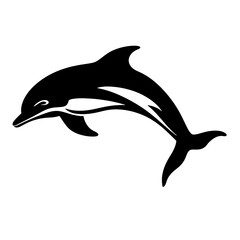 dolphin logo icon , Silhouette 