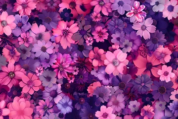 Foto op Canvas pink flowers background © Adeel  Hayat Khan