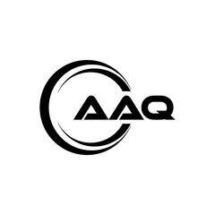 AAQ letter logo design in illustration. Vector logo, calligraphy designs for logo, Poster, Invitation, etc.