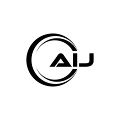 AIJ Letter Logo Design, Inspiration for a Unique Identity. Modern Elegance and Creative Design. Watermark Your Success with the Striking this Logo.