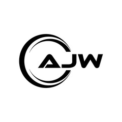 AJW Letter Logo Design, Inspiration for a Unique Identity. Modern Elegance and Creative Design. Watermark Your Success with the Striking this Logo.