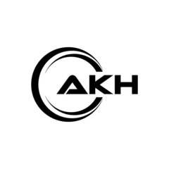 Deurstickers AKH Letter Logo Design, Inspiration for a Unique Identity. Modern Elegance and Creative Design. Watermark Your Success with the Striking this Logo. © Mamunur