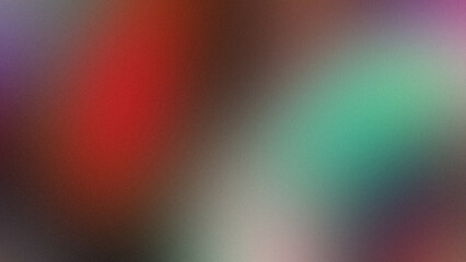 Red, teal and purple grainy gradient background, modern blurred color noise texture for your banner design