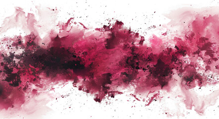 Abstract Watercolor Splash on Transparent