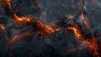 Lava texture fire background, generative ai - obrazy, fototapety, plakaty