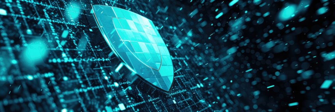 Advanced Cybersecurity Shield in a Digital Network