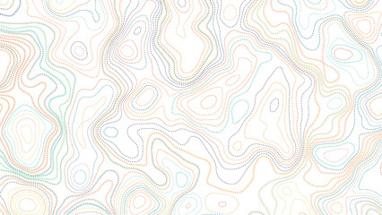 Topographic map background geographic line map with elevation assignments. Modern design with White background with topographic wavy pattern design. Vector illustration