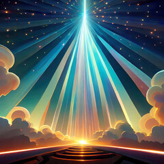 A light show from the sky