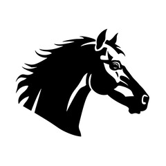Horse head vector Silhouette 