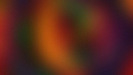 Red, purple, orange and green grainy gradient background, modern blurred color noise texture for your banner design