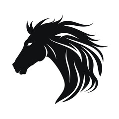 Horse head vector Silhouette 