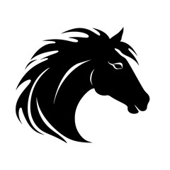 Horse head vector Silhouette 