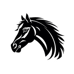 Horse head vector Silhouette 
