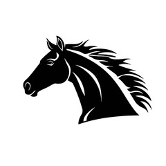 Horse head vector Silhouette 