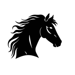 Horse head vector Silhouette 