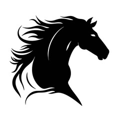Horse head vector Silhouette 