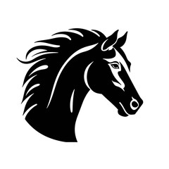 Horse head vector Silhouette 