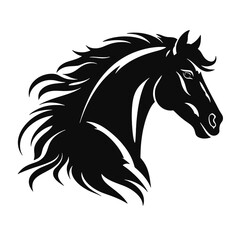 Horse head vector Silhouette 