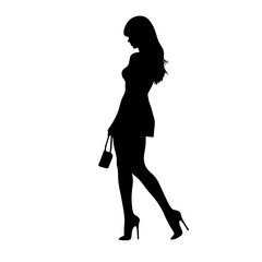 silhouette of a woman