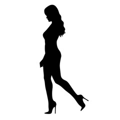 silhouette of a woman