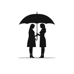 person under umbrella