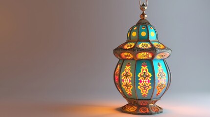 Arabic lantern isolated, generative ai