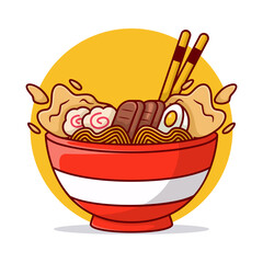 Ramen Illustration Design