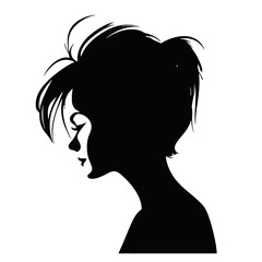 beauty girl illustration isolated on clear background,  idea for business cards, templates, web, brochure, posters, postcards, salon