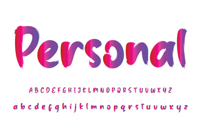 handwritten calligraphy font. Vector alphabet. Hand drawn letters