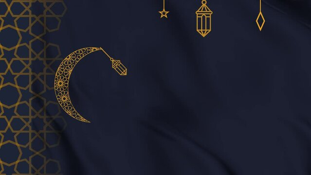 Animated Ramadhan background, Animated Eid al-Fitr background, Animated Islamic new year background greeting card