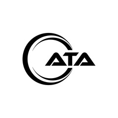 ATA Logo Design, Inspiration for a Unique Identity. Modern Elegance and Creative Design. Watermark Your Success with the Striking this Logo.