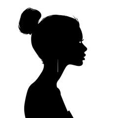  Girl  Profile silhouette faces  