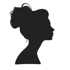  Girl  Profile silhouette faces  