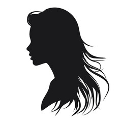  Girl  Profile silhouette faces  