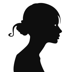  Girl  Profile silhouette faces  