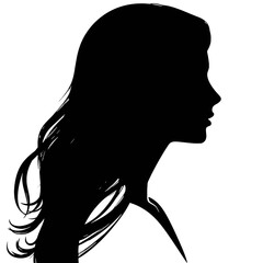  Girl  Profile silhouette faces  