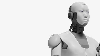 Australian flag held in hand of an AI robot, 3D Render - Powered by Adobe