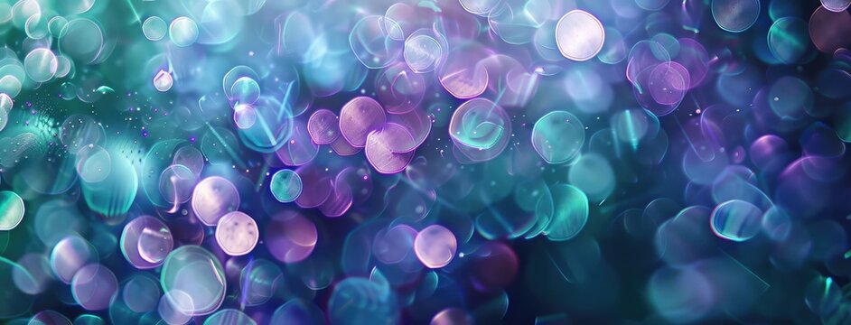 Colorful Bokeh Light Dots Abstract Background