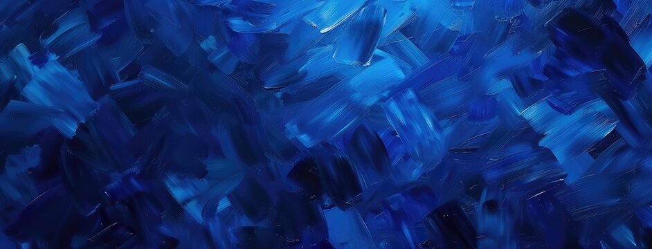 Abstract Blue Brush Strokes Background Texture