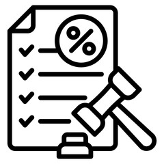 Tax Compliance Icon Element For Design