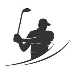 golf logo vector illustration design