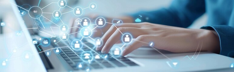 Technical concepts of teamwork and human resource management, networking with groups of people in business, networking and community concepts.