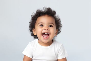 Adorable baby smiling for the camera