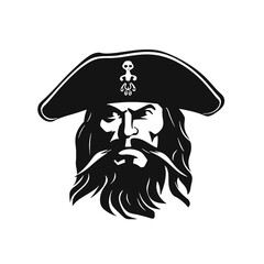 Pirate Silhouette  Mascot 