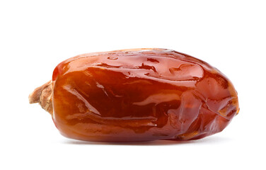 Dried dates fruit isolated on white background. Clipping path.