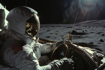Astronauts operate on alien planets