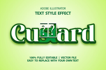 Illustrator Editable Text effects, Vector ai, orange and yellow, apricot, Fruity Graphic Assets
