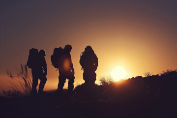 Astronauts operate on alien planets