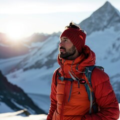 Fototapeta na wymiar The Adventurous Life of a Mountain Climber